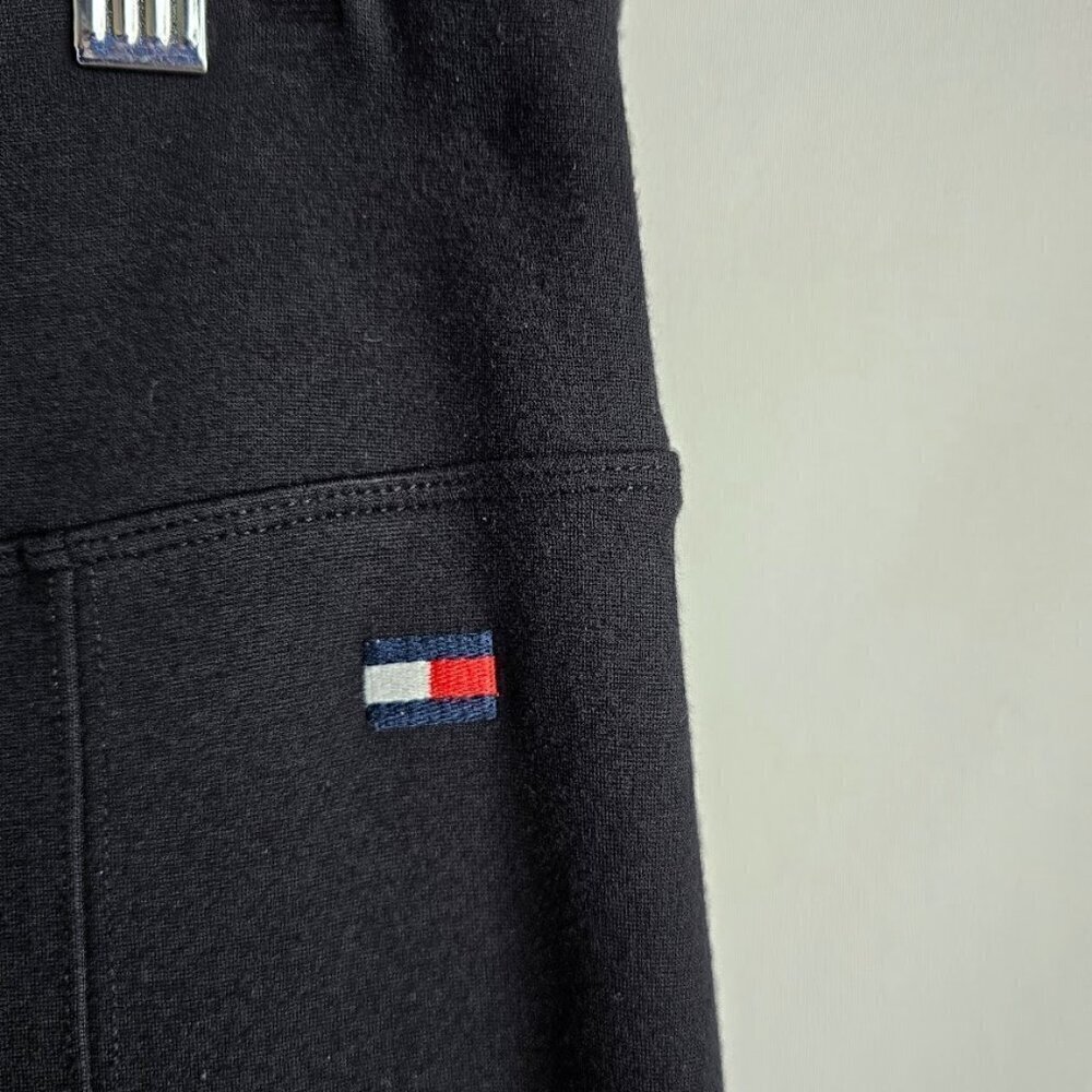 TOMMY HILFIGER SPORT Leggings Pants size XL BLACK Athleisure Casual Gym Athletic - Picture 4 of 9